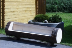 Bilder-Baumstammbank-